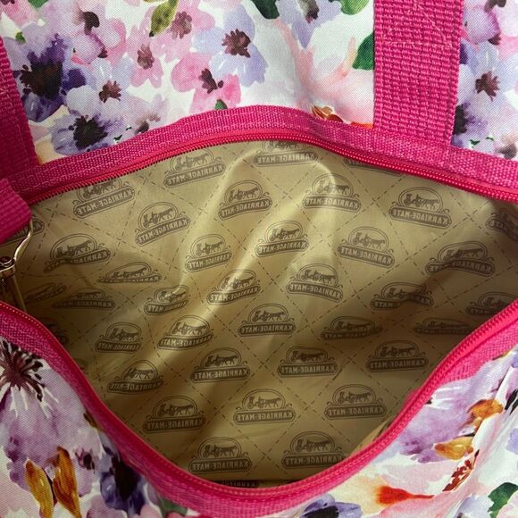 NWT Karriage-Mate Women's Floral Night Weekender Bag Pink OS - Picture 5 of 10